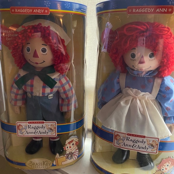 Raggedy Ann and Andy porcelain dolls - Picture 3 of 3
